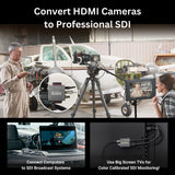 Blackmagic Design Micro Converter SDI to HDMI 3G with USB-C 40 GBPS 2.5-Feet Cable Bundle
