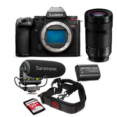Panasonic LUMIX S5II Hybrid Full Frame Mirrorless Camera Body and Panasonic L Mount Lens Bundle