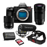 Panasonic Lumix Full Frame Camera with Lumix S5II and S5IIX Firmware Update with Mount Lens Bundle