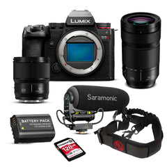 Panasonic Lumix Full Frame Camera with Lumix S5II and S5IIX Firmware Update with Mount Lens Bundle