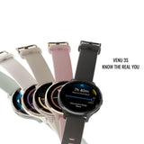 Garmin Venu 3S Smartwatch (Silver and Sage Gray) with Focus Camera Charger Stand and Cable Bundle