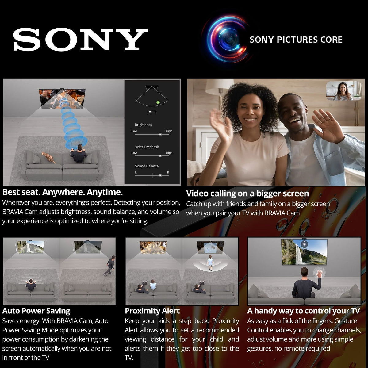 Sony BRAVIA 7 K-75XR70 75-Inch Class Mini LED QLED 4K HDR Google TV with Dolby Vision Bundle