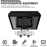 GVM Teleprompter for Tablets and Smartphones with IPad Bracket, Bluetooth Remote and App
