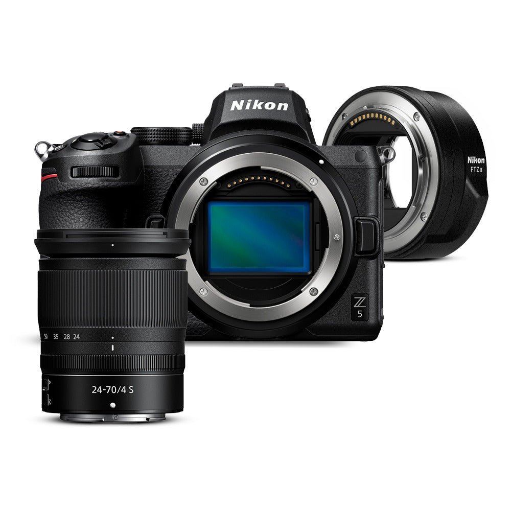Nikon Z 5 FX-format Mirrorless Camera Body with Nikon NIKKOR Z 24-70mm f/4 S Lens Bundle
