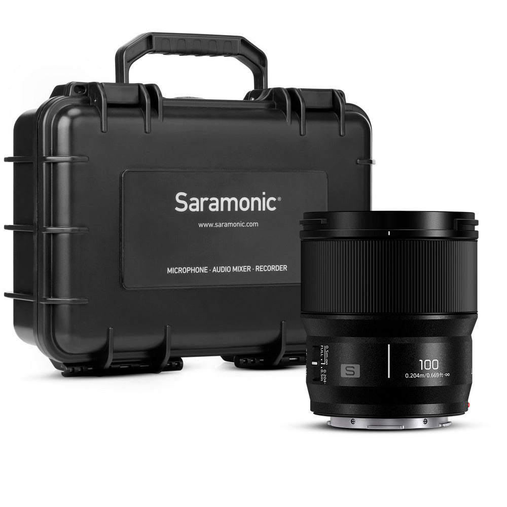 Panasonic Lumix S-E100 Full Frame 100mm F2.8 Macro Lens for Lumix S Series Cameras Bundle