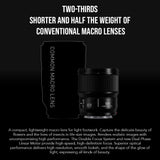 Panasonic Lumix S-E100 Full Frame 100mm F2.8 Macro Lens for Lumix S Series Cameras Bundle