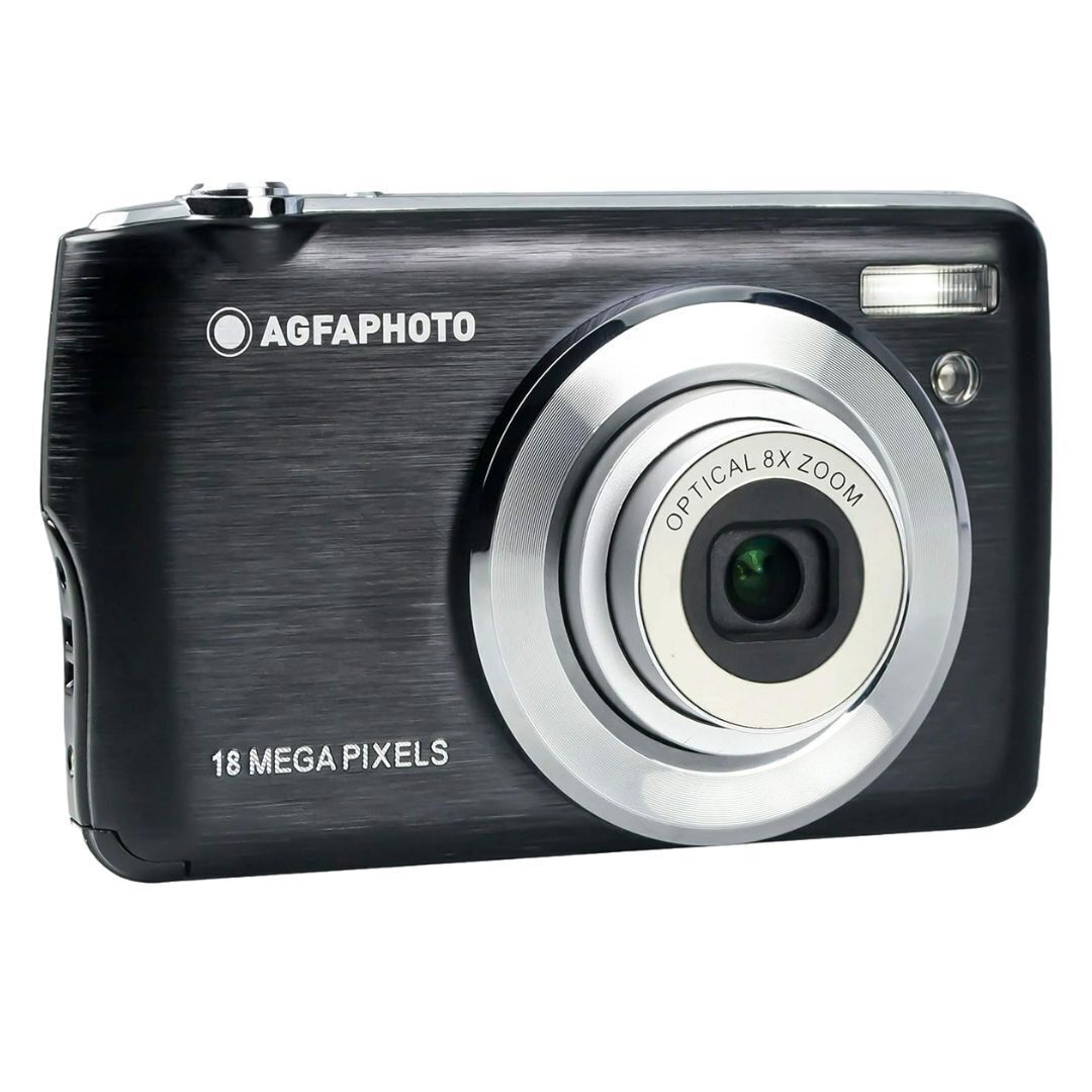 AGFAPhoto DC8200 18MP Compact Digital Camera with 8x Optical Zoom and 32GB Memory (Black)