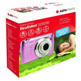 AGFAPhoto DC8200 18MP Compact Digital Camera with 8x Optical Zoom and 32GB Memory (Pink)