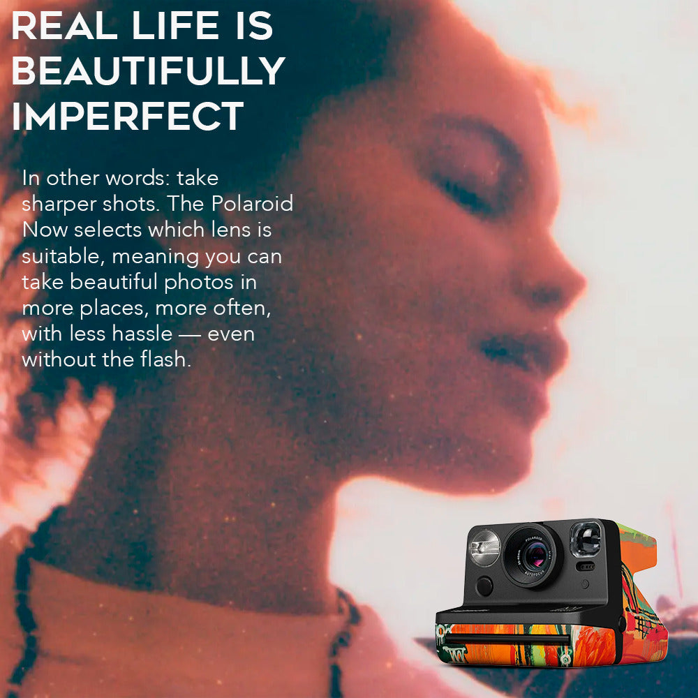 Polaroid NOW Gen 2 Camera (Basquiat Edition) with Focus Camera Polaroid Film Kit Bundle