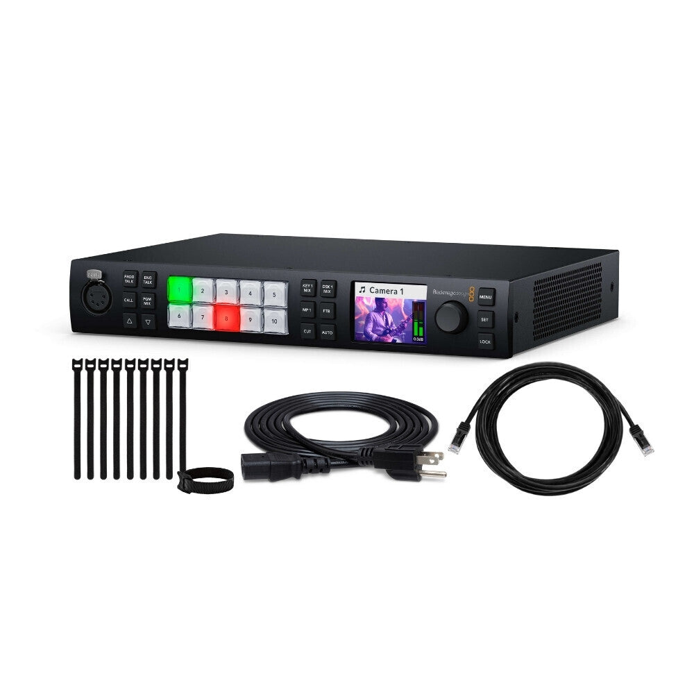 Blackmagic Design ATEM 1 M/E Constellation 4K Live Production Switcher with Power Cord Bundle
