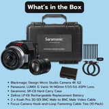 Blackmagic Design Micro Studio Camera 4K G2 with Lens and Battery for Canon EOS 5D Mark II Bundle
