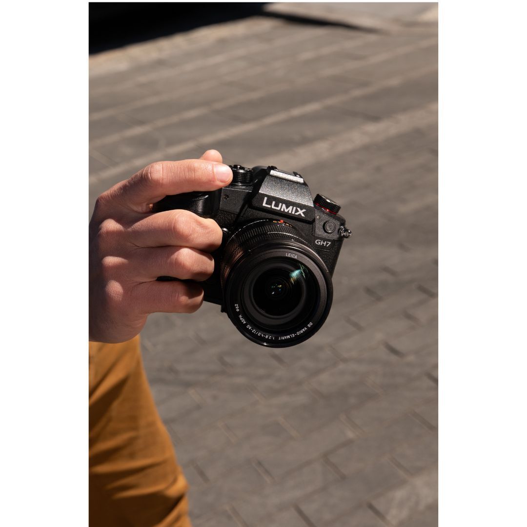 Panasonic LUMIX GH7 Micro Four Thirds Mirrorless Camera with 12-60mm Leica Lens