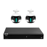 Lorex 4K 16 Camera Capable (Wired or Fusion Wi-Fi) 4TB NVR with Four Lorex 4K Security Camera Bundle