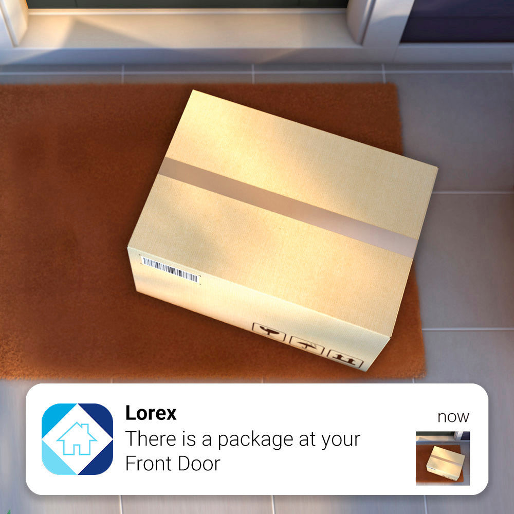 Lorex 4K 16 Camera Capable (Wired or Fusion Wi-Fi) 4TB NVR with Four Bullet Security Camera Bundle