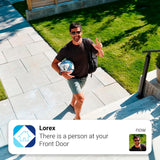 Lorex 4K 16 Camera Capable (Wired or Fusion Wi-Fi) 4TB NVR with Four Bullet Security Camera Bundle