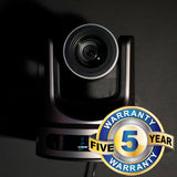 PTZOptics Move SE 30x 1080p Full HD Advanced PTZ Auto-Tracking Pan Tilt Zoom Camera (Gray) Bundle