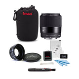 Sigma 30mm f/1.4 Contemporary DC DN Prime Lens for Sony E Cameras with Lens Accessory Bundle