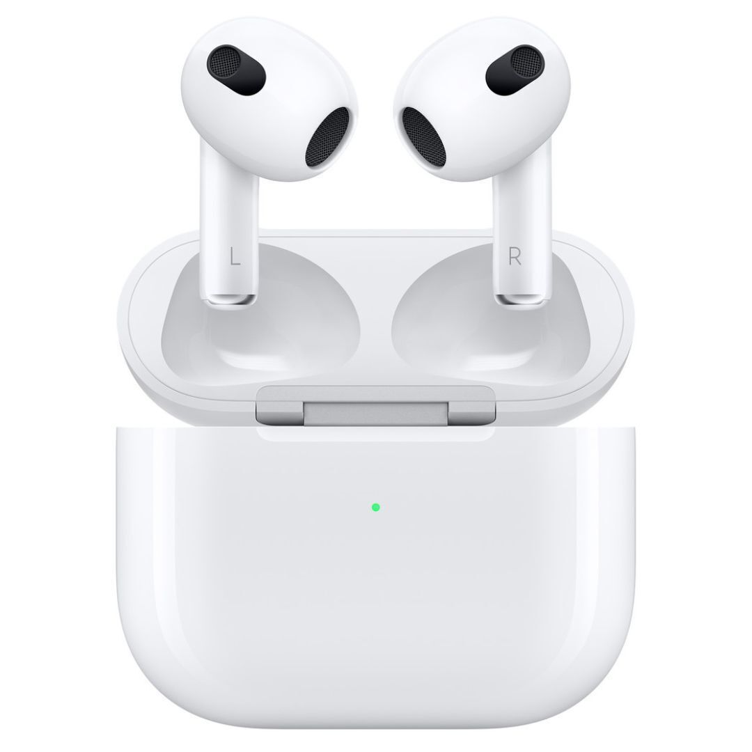 Apple AirPods (3rd Generation) with Lightning Charging Case, Water-Resistant (Refurbished)