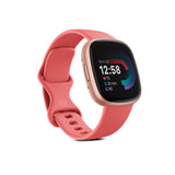 Fitbit Versa 4 Thin Lightweight Aluminum Fitness Smartwatch with Color Touchscreen (Copper Rose)