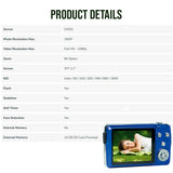 Agfa Photo DC8200 Compact Digital Camera (Blue) with Camera Case (Black and Galaxy Blue) Bundle