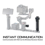 Tilta Remote Control Handle for Advanced Ring Grip for DJI Gimbals with Aluminum Alloy Body (Black)