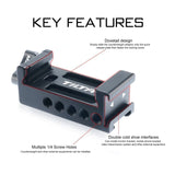 Tilta Quick Release Baseplate Counterweight Adapter with Aluminum Alloy Construction (Black)