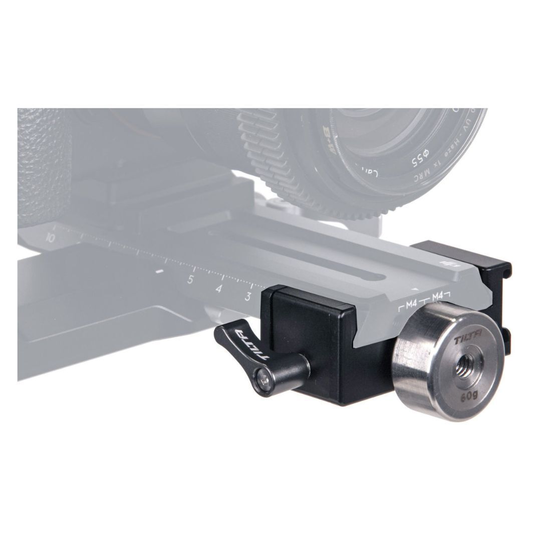 Tilta Quick Release Baseplate Counterweight Adapter with Aluminum Alloy Construction (Black)