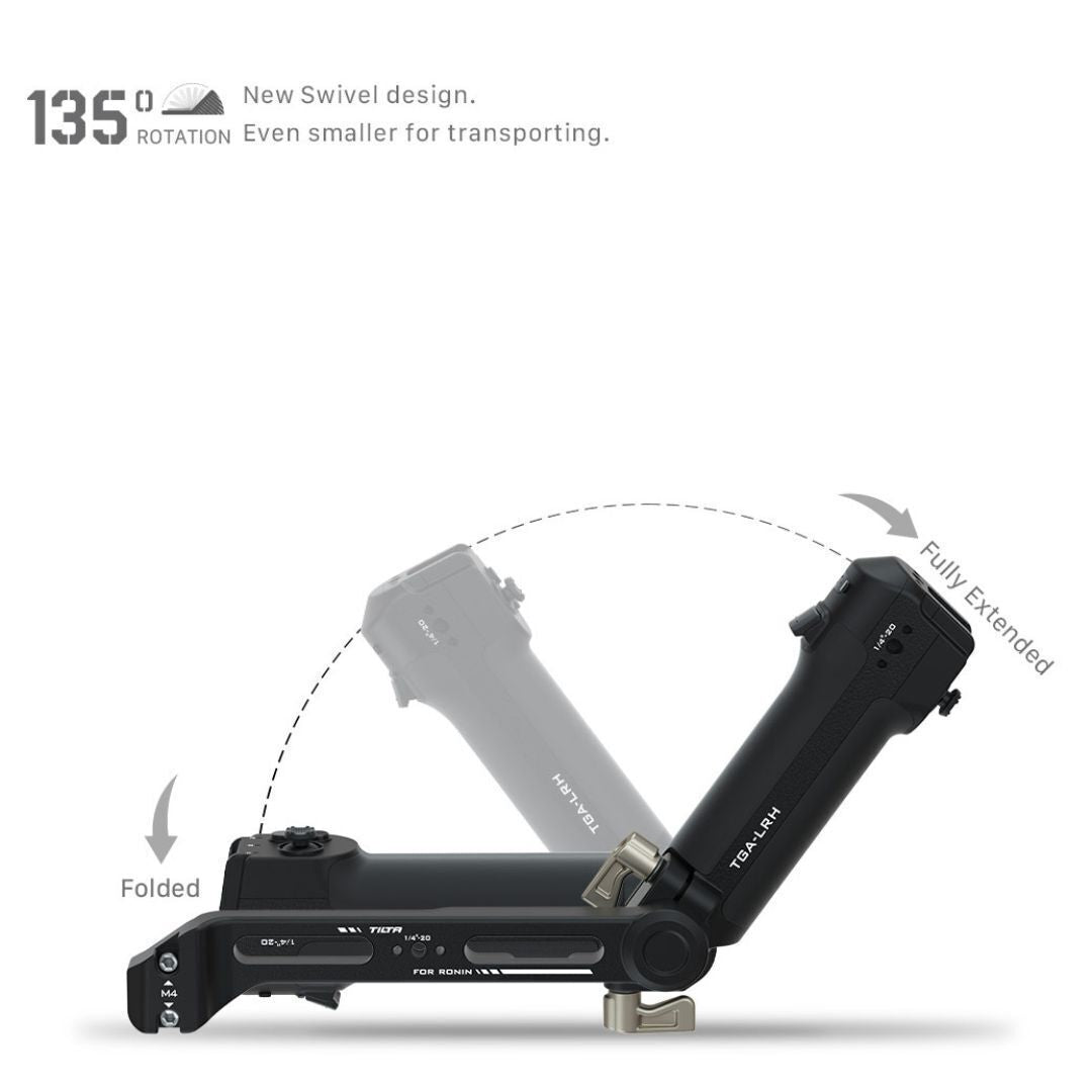 Tilta Lightweight Rear Operating Control Handle with Single Arm Mount for DJI RS 4 Pro (Black)