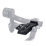 Tilta Manfrotto Quick Release Extender Plate with Aluminum Alloy Body for DJI Gimbals (Black)