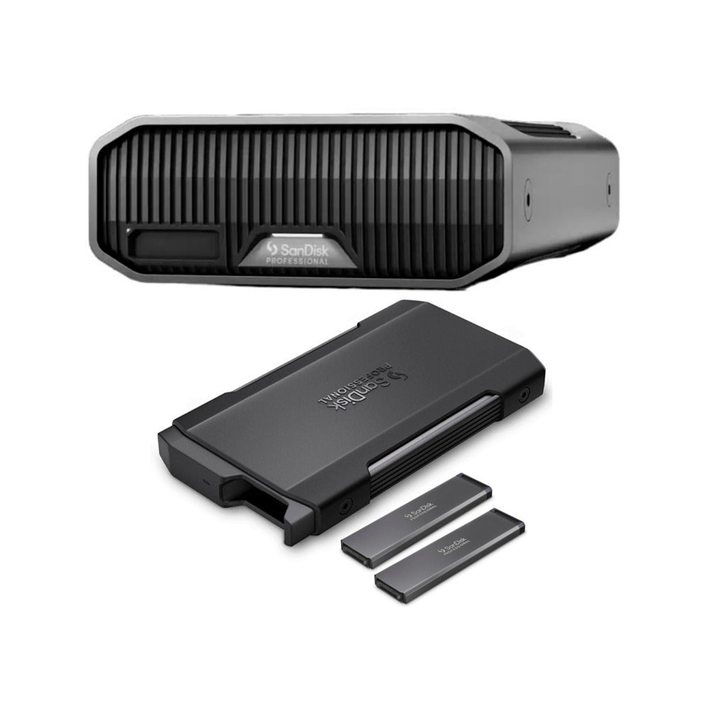 SanDisk Professional 6TB G-DRIVE PROJECT Full Workflow with 2 x Pro-Blade SSD Mag (1TB Each) Bundle