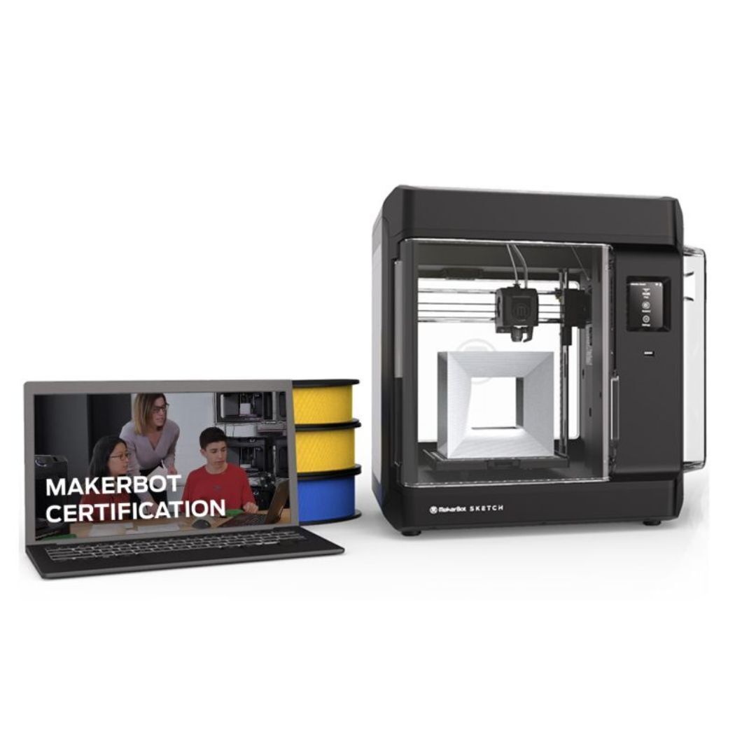 MakerBot Sketch Single-Printer Setup 3D Printer with Cloud Printing File Management Software