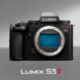 Panasonic DC-S5M2X with S-R2060 (20-60mm) , S-S50 (50mm), and S-E100 (100mm) Lenses Bundle