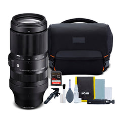 Sigma 100-400mm f/5-6.3 DG DN OS Contemporary Lens for L Mount with Street Camera Gadget Bag Bundle