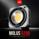 Zhiyun MOLUS G200 Bi-Color LED Monolight with 3-Section Light Stand Bundle