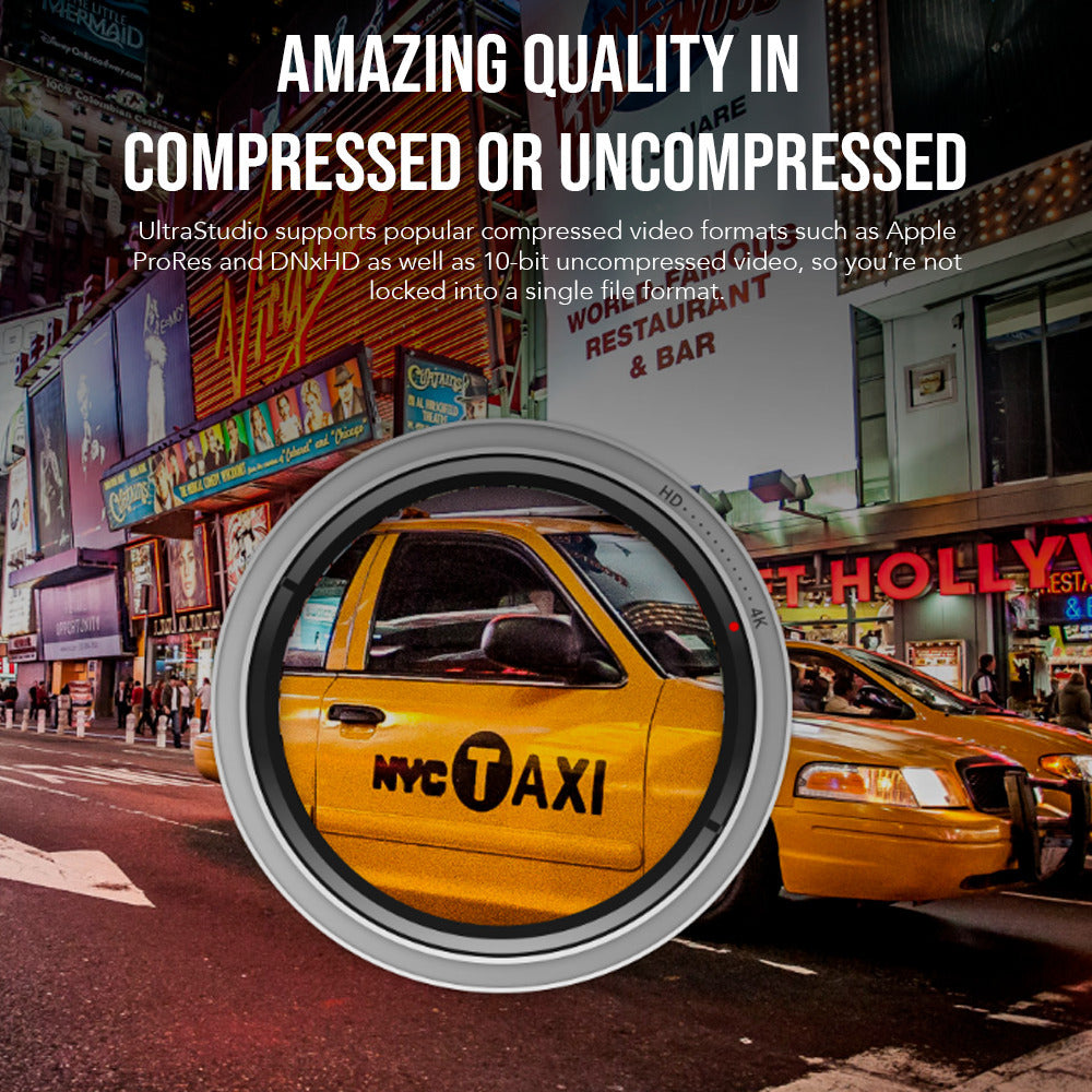 Blackmagic Design UltraStudio 4K Mini Recorder with Power Cord (Black) and Read Memory Card Bundle