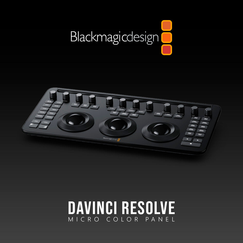 Blackmagic Design DaVinci Resolve Micro Color Panel (Black) with Charge Cable Bundle