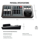 Blackmagic Design DaVinci Resolve Speed Editor with Cable and Focus Camera Ties (10-Pack) Bundle