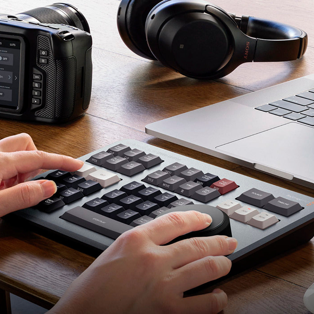 Blackmagic Design DaVinci Resolve Speed Editor with Cable and Focus Camera Ties (10-Pack) Bundle