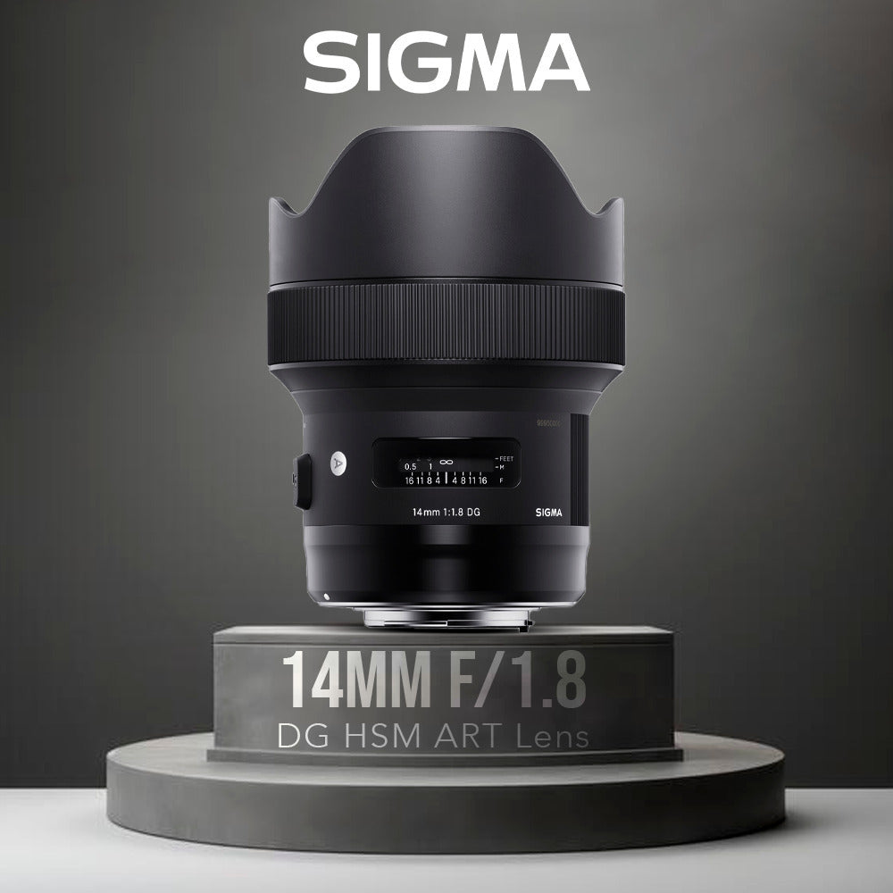 Sigma 14mm f/1.8 DG HSM ART Lens for Sony DSLR Cameras with 11 Lens Mount Converter Bundle