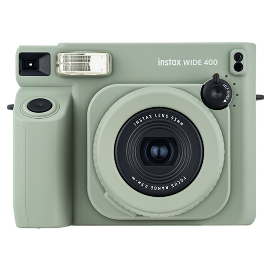 Fujifilm Instax Wide 400 Camera with Built-In Automatic Electronic Flash and Self-Timer (Green)