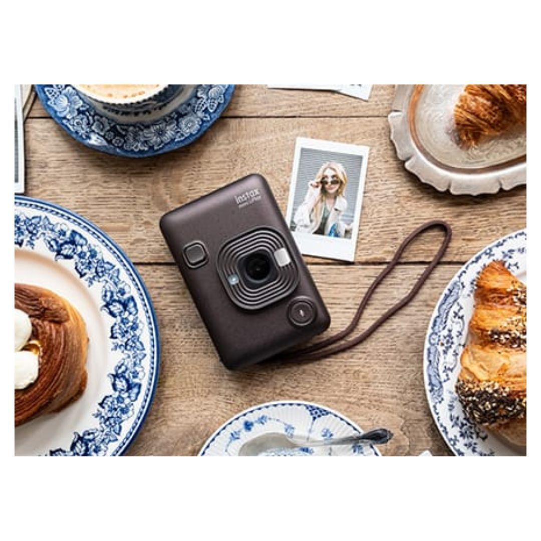 Fujifilm Instax Mini LiPlay Hybrid Instant Camera and Smartphone Printer (Deep Bronze)