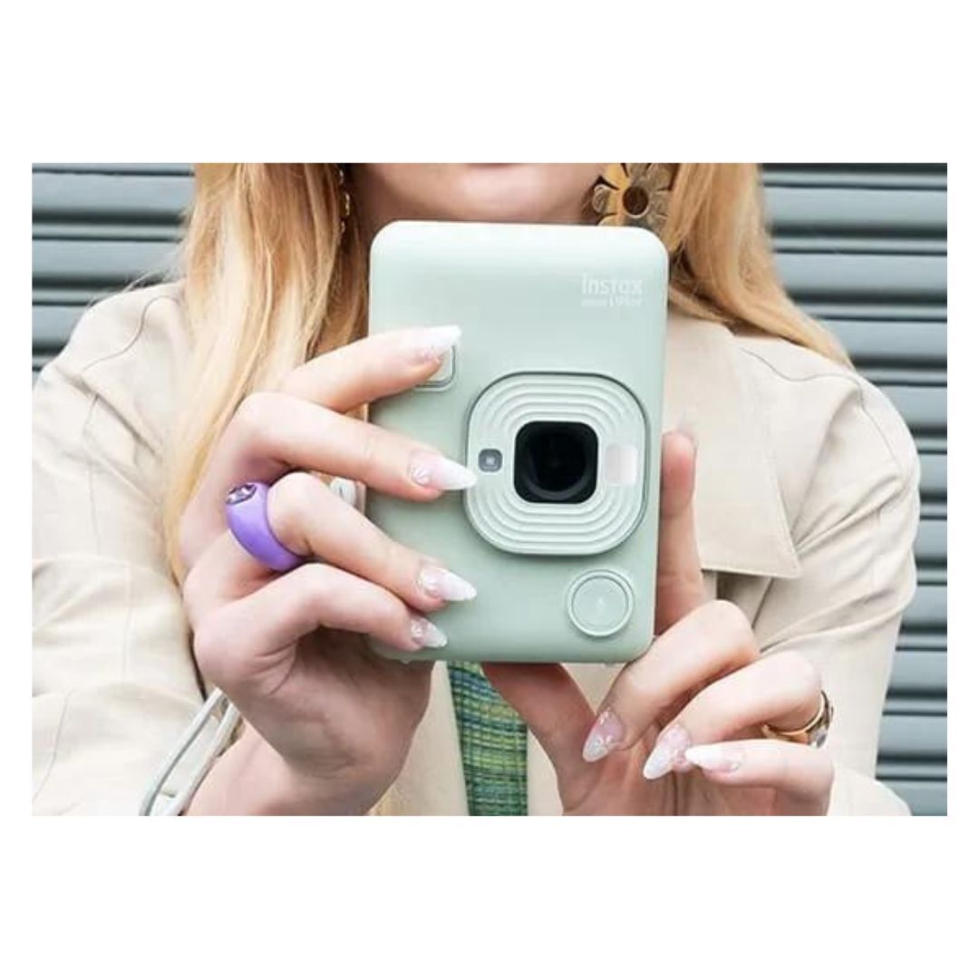 Fujifilm Instax Mini LiPlay Hybrid Instant Camera and Smartphone Printer (Matcha Green)