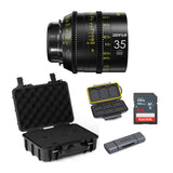DZOFilm Vespid 35mm T2.1 Lens for Soft and Natural Bokeh (PL Mount) with Hard Carry Case Bundle