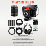Blackmagic Design Studio Camera 4K Plus G2 with ASPH Lens (Black) and Knox Gear Headphones Bundle