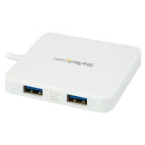 StarTech TAA Compliant 3-Port USB-C Portable Expansion Hub for USB-C Enabled Laptops (White)