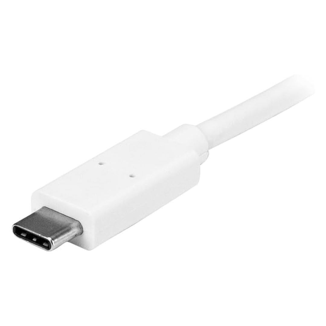 StarTech TAA Compliant 3-Port USB-C Portable Expansion Hub for USB-C Enabled Laptops (White)