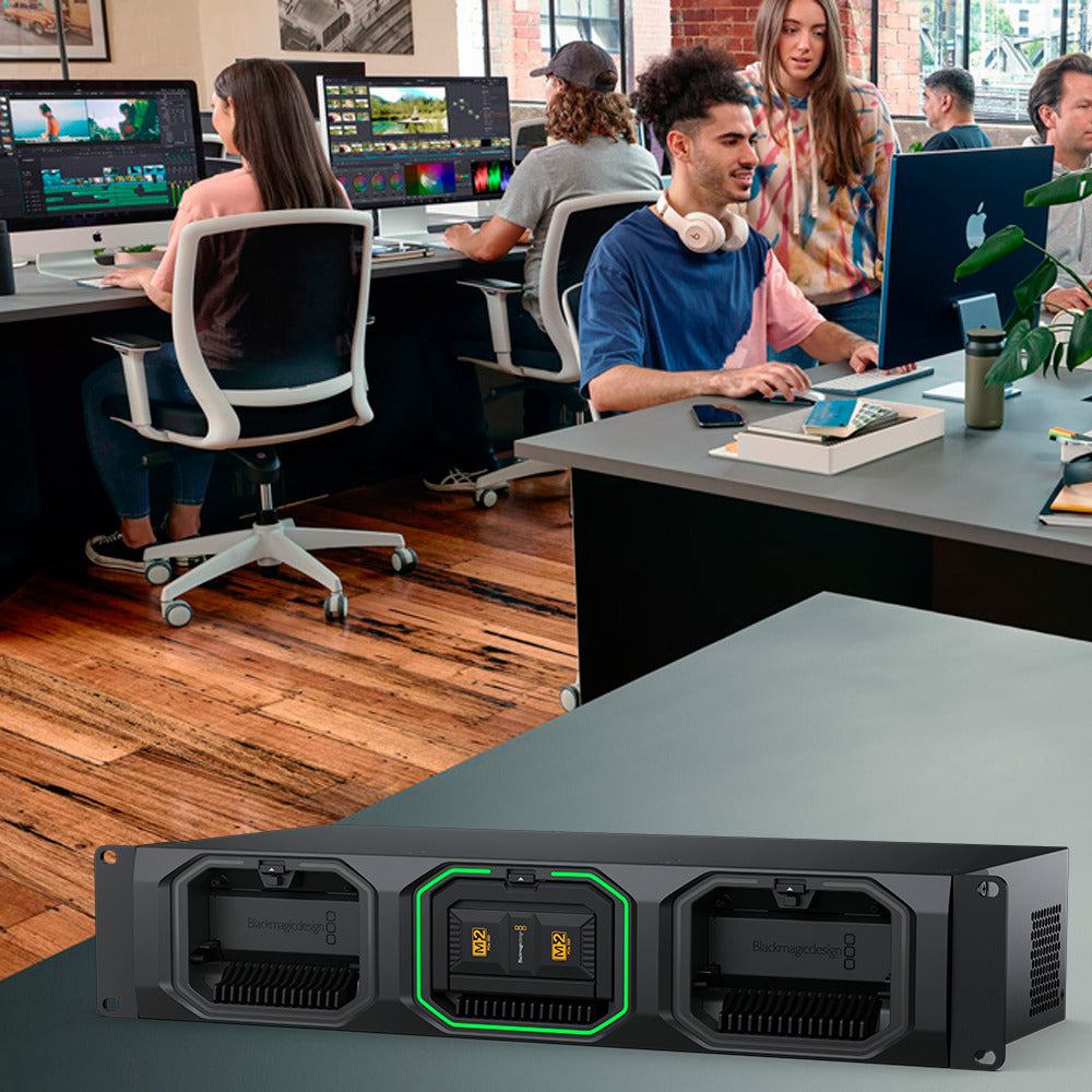 Blackmagic Design Media Dock for Ursa Cine with HDMI Cable and Black Power Cord (2-Pack) Bundle