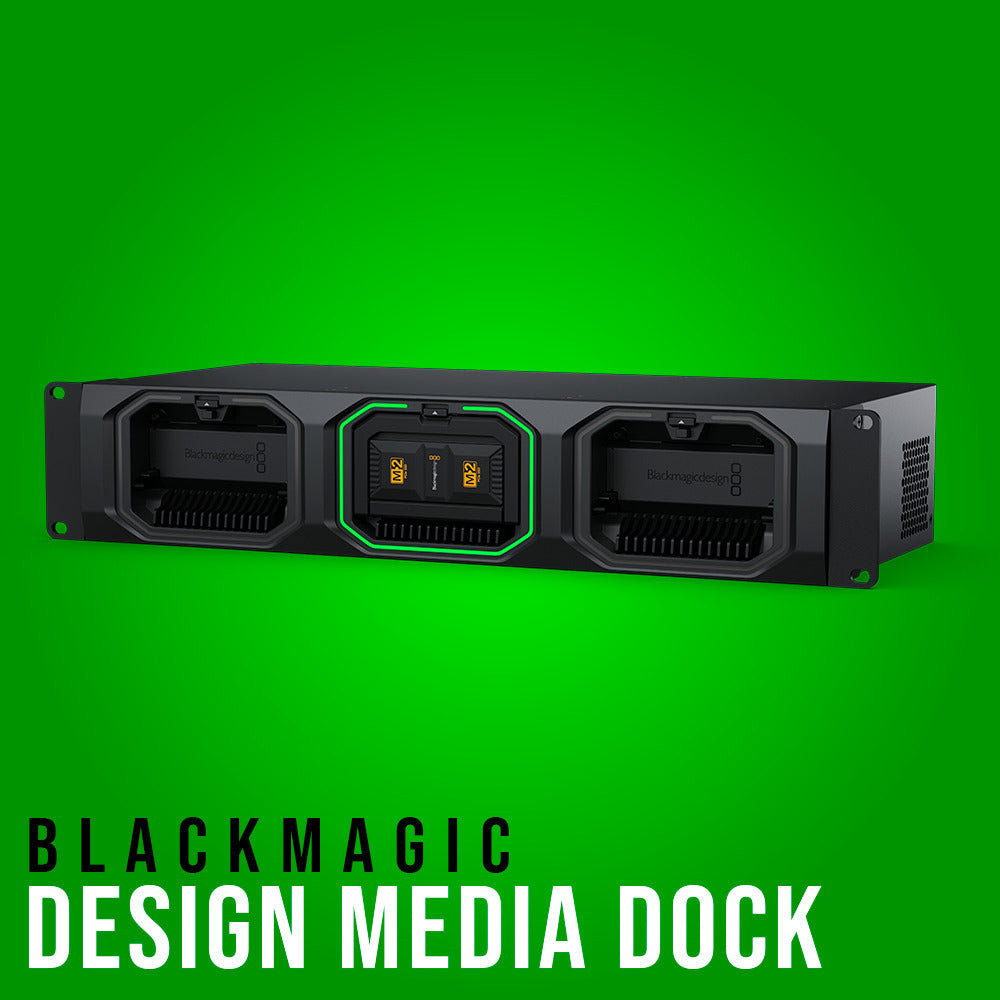 Blackmagic Design Media Dock for Ursa Cine with HDMI Cable and Black Power Cord (2-Pack) Bundle