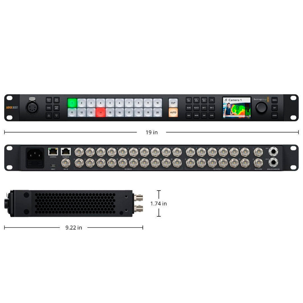 Blackmagic Design ATEM 2 M and E Constellation 4K Live Production Switcher Bundle