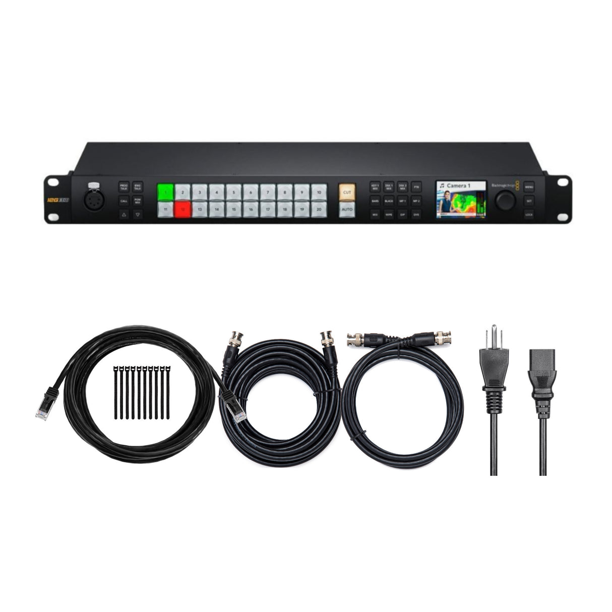 Blackmagic Design ATEM 2 M and E Constellation 4K Live Production Switcher Bundle